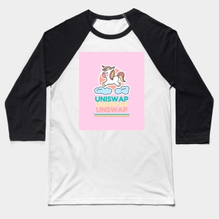 uniswap Unicorn Baseball T-Shirt